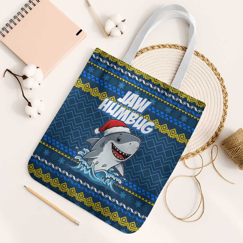 Christmas Jaw Humbug Tote Bag Xmas Holiday Patterns - Wonder Print Shop