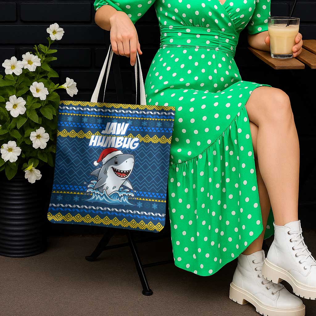 Christmas Jaw Humbug Tote Bag Xmas Holiday Patterns - Wonder Print Shop