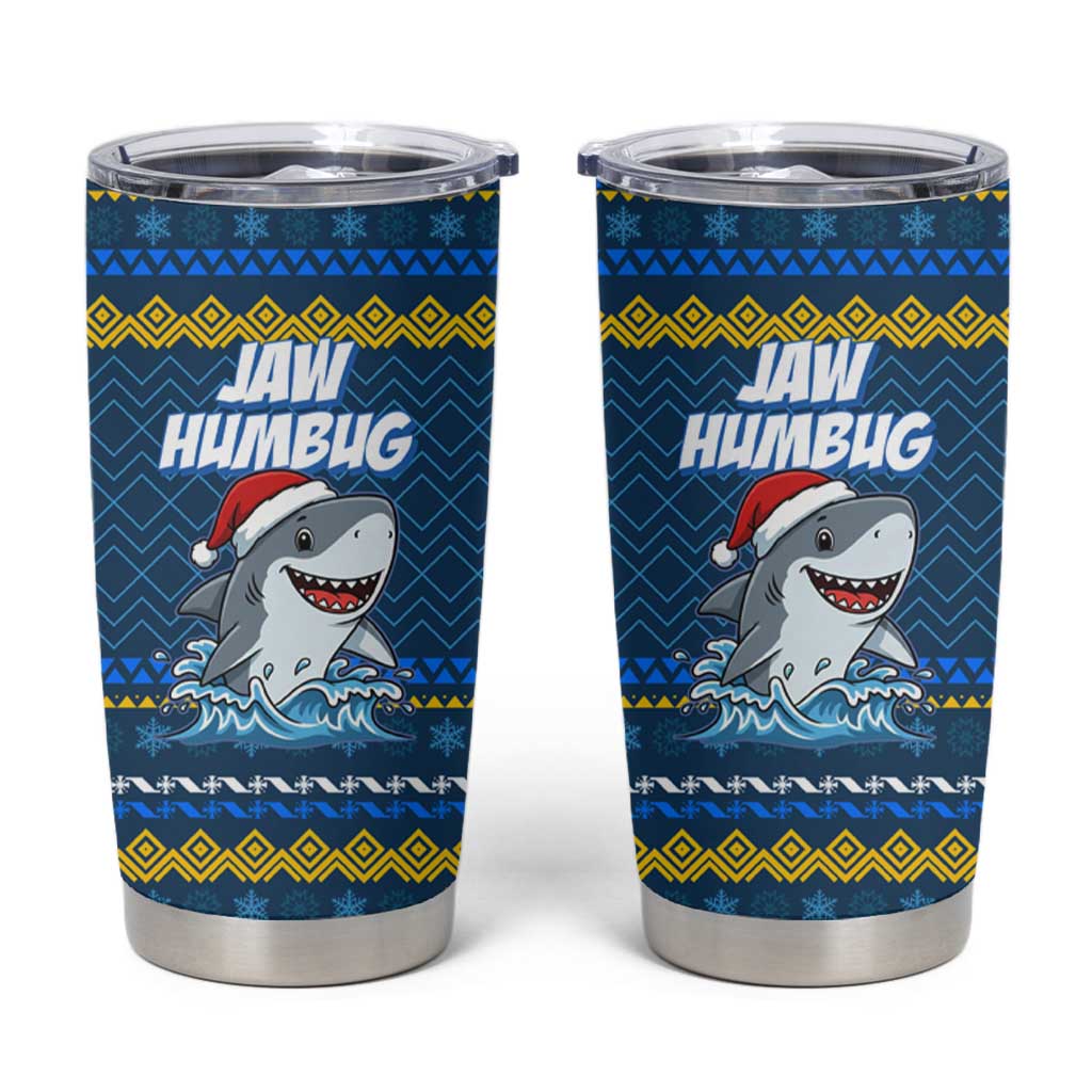 Christmas Jaw Humbug Tumbler Cup Xmas Holiday Patterns - Wonder Print Shop