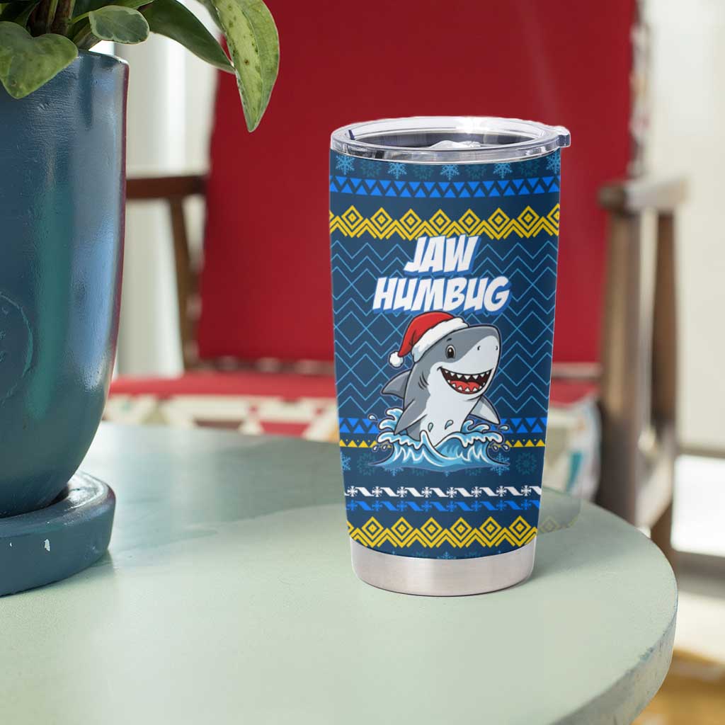 Christmas Jaw Humbug Tumbler Cup Xmas Holiday Patterns - Wonder Print Shop