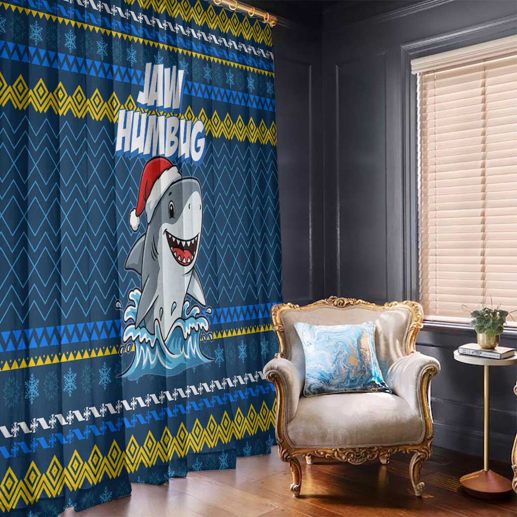 Christmas Jaw Humbug Window Curtain Xmas Holiday Patterns - Wonder Print Shop