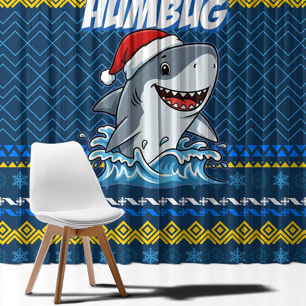 Christmas Jaw Humbug Window Curtain Xmas Holiday Patterns - Wonder Print Shop