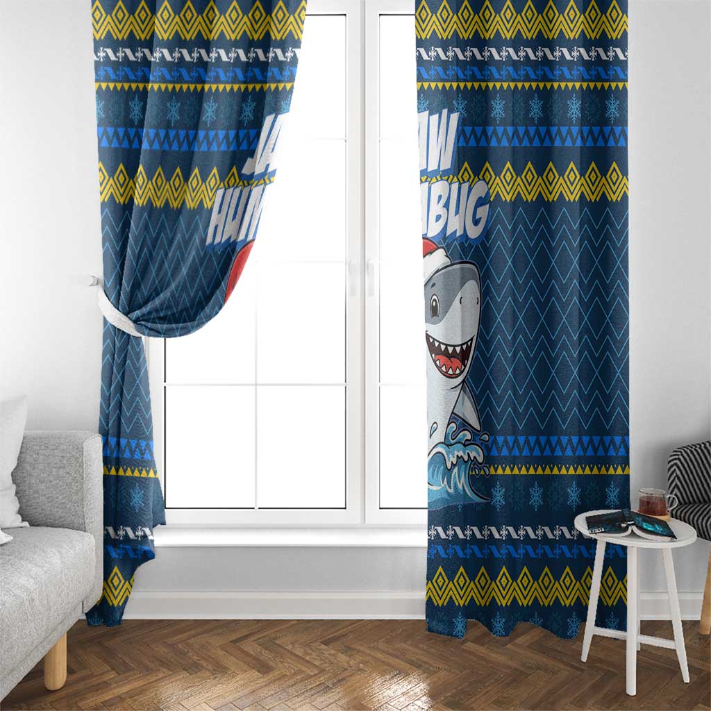 Christmas Jaw Humbug Window Curtain Xmas Holiday Patterns - Wonder Print Shop