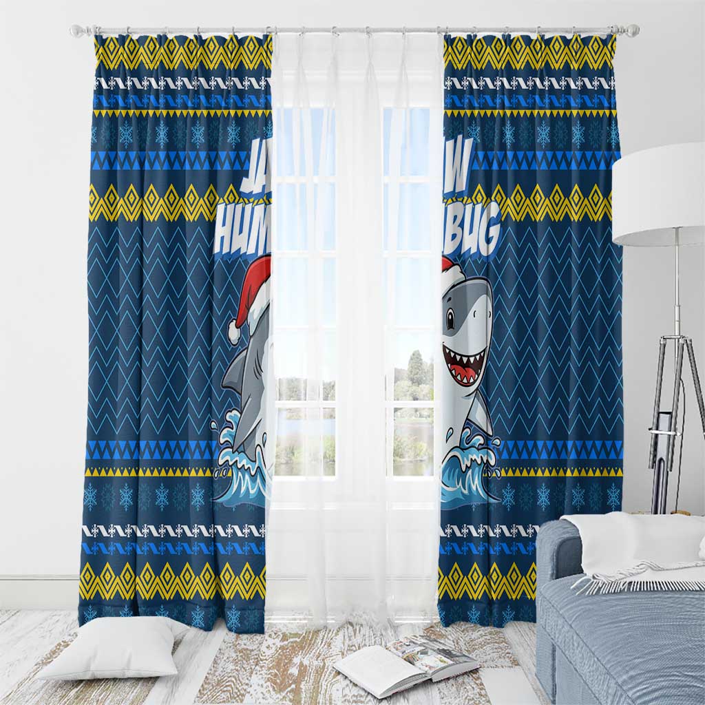 Christmas Jaw Humbug Window Curtain Xmas Holiday Patterns - Wonder Print Shop