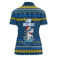 Christmas Jaw Humbug Women Polo Shirt Xmas Holiday Patterns - Wonder Print Shop