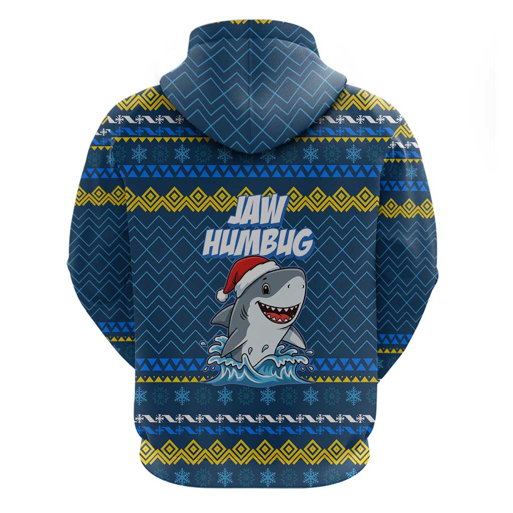 Christmas Jaw Humbug Zip Hoodie Xmas Holiday Patterns - Wonder Print Shop