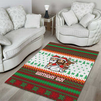 Christmas Jesus Birthday Boy Area Rug Xmas Holiday Patterns - Wonder Print Shop
