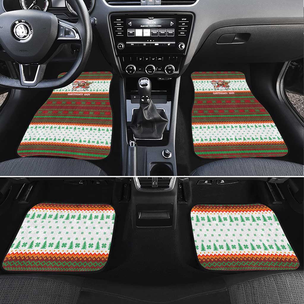 Christmas Jesus Birthday Boy Car Mats Xmas Holiday Patterns - Wonder Print Shop