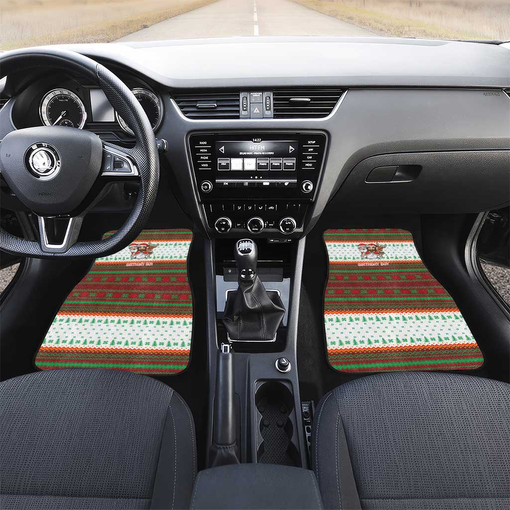 Christmas Jesus Birthday Boy Car Mats Xmas Holiday Patterns - Wonder Print Shop