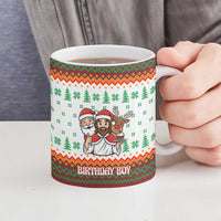 Christmas Jesus Birthday Boy Ceramic Mug Xmas Holiday Patterns - Wonder Print Shop