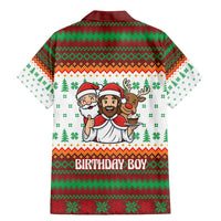 Christmas Jesus Birthday Boy Family Matching Mermaid Dress and Hawaiian Shirt Xmas Holiday Patterns - Wonder Print Shop