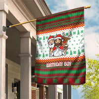 Christmas Jesus Birthday Boy Garden Flag Xmas Holiday Patterns - Wonder Print Shop