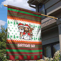 Christmas Jesus Birthday Boy Garden Flag Xmas Holiday Patterns - Wonder Print Shop