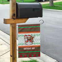 Christmas Jesus Birthday Boy Garden Flag Xmas Holiday Patterns - Wonder Print Shop