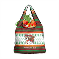 Christmas Jesus Birthday Boy Grocery Bag Xmas Holiday Patterns - Wonder Print Shop