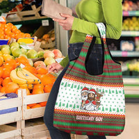 Christmas Jesus Birthday Boy Grocery Bag Xmas Holiday Patterns - Wonder Print Shop