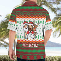 Christmas Jesus Birthday Boy Hawaiian Shirt Xmas Holiday Patterns - Wonder Print Shop