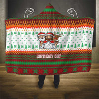 Christmas Jesus Birthday Boy Hooded Blanket Xmas Holiday Patterns - Wonder Print Shop