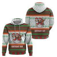 Christmas Jesus Birthday Boy Hoodie Xmas Holiday Patterns - Wonder Print Shop