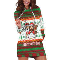 Christmas Jesus Birthday Boy Hoodie Dress Xmas Holiday Patterns - Wonder Print Shop