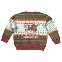 Christmas Jesus Birthday Boy Kid Ugly Christmas Sweater Xmas Holiday Patterns - Wonder Print Shop