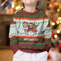 Christmas Jesus Birthday Boy Kid Ugly Christmas Sweater Xmas Holiday Patterns - Wonder Print Shop