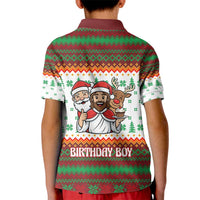 Christmas Jesus Birthday Boy Kid Polo Shirt Xmas Holiday Patterns - Wonder Print Shop