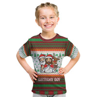 Christmas Jesus Birthday Boy Kid T Shirt Xmas Holiday Patterns - Wonder Print Shop