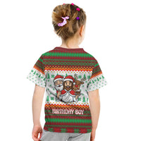 Christmas Jesus Birthday Boy Kid T Shirt Xmas Holiday Patterns - Wonder Print Shop
