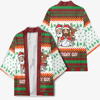 Christmas Jesus Birthday Boy Kimono Xmas Holiday Patterns - Wonder Print Shop