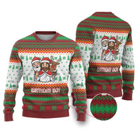 Christmas Jesus Birthday Boy Ugly Christmas Sweater Xmas Holiday Patterns - Wonder Print Shop