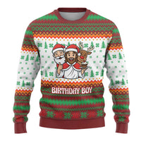 Christmas Jesus Birthday Boy Ugly Christmas Sweater Xmas Holiday Patterns - Wonder Print Shop