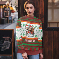 Christmas Jesus Birthday Boy Ugly Christmas Sweater Xmas Holiday Patterns - Wonder Print Shop