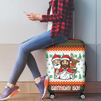 Christmas Jesus Birthday Boy Luggage Cover Xmas Holiday Patterns - Wonder Print Shop
