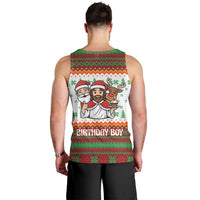 Christmas Jesus Birthday Boy Men Tank Top Xmas Holiday Patterns - Wonder Print Shop