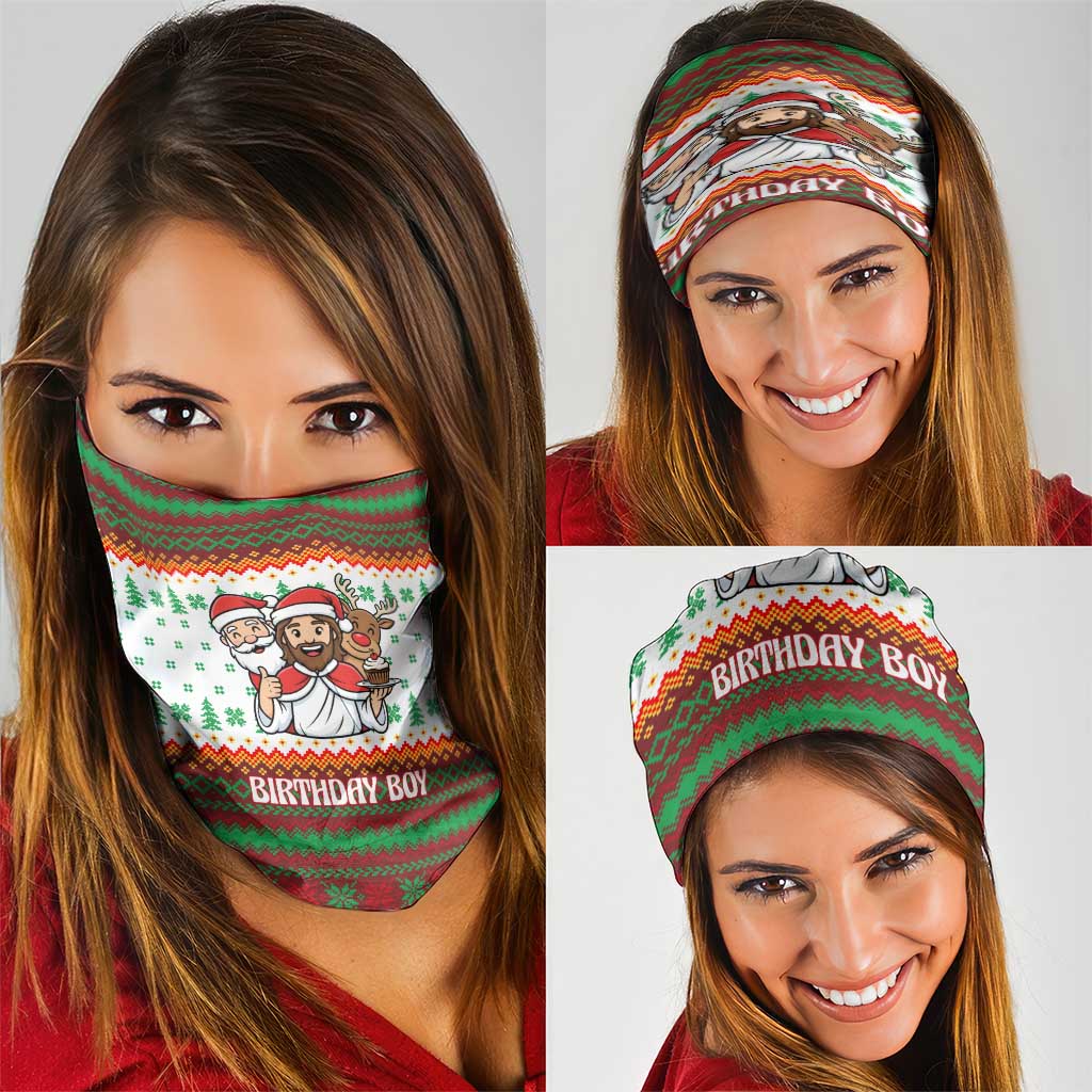 Christmas Jesus Birthday Boy Neck Gaiter Xmas Holiday Patterns - Wonder Print Shop