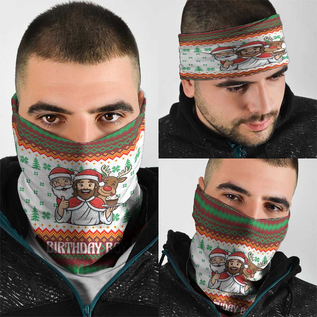 Christmas Jesus Birthday Boy Neck Gaiter Xmas Holiday Patterns - Wonder Print Shop
