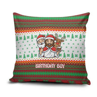 Christmas Jesus Birthday Boy Pillow Cover Xmas Holiday Patterns - Wonder Print Shop