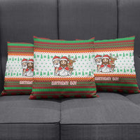 Christmas Jesus Birthday Boy Pillow Cover Xmas Holiday Patterns - Wonder Print Shop