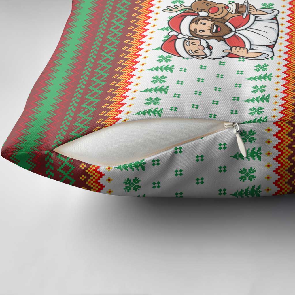 Christmas Jesus Birthday Boy Pillow Cover Xmas Holiday Patterns - Wonder Print Shop