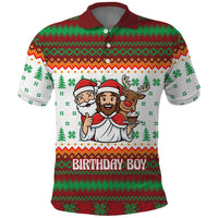 Christmas Jesus Birthday Boy Polo Shirt Xmas Holiday Patterns - Wonder Print Shop