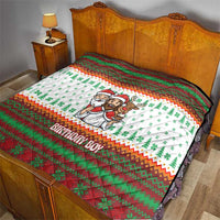 Christmas Jesus Birthday Boy Quilt Xmas Holiday Patterns - Wonder Print Shop