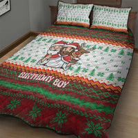 Christmas Jesus Birthday Boy Quilt Bed Set Xmas Holiday Patterns - Wonder Print Shop