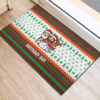 Christmas Jesus Birthday Boy Rubber Doormat Xmas Holiday Patterns - Wonder Print Shop