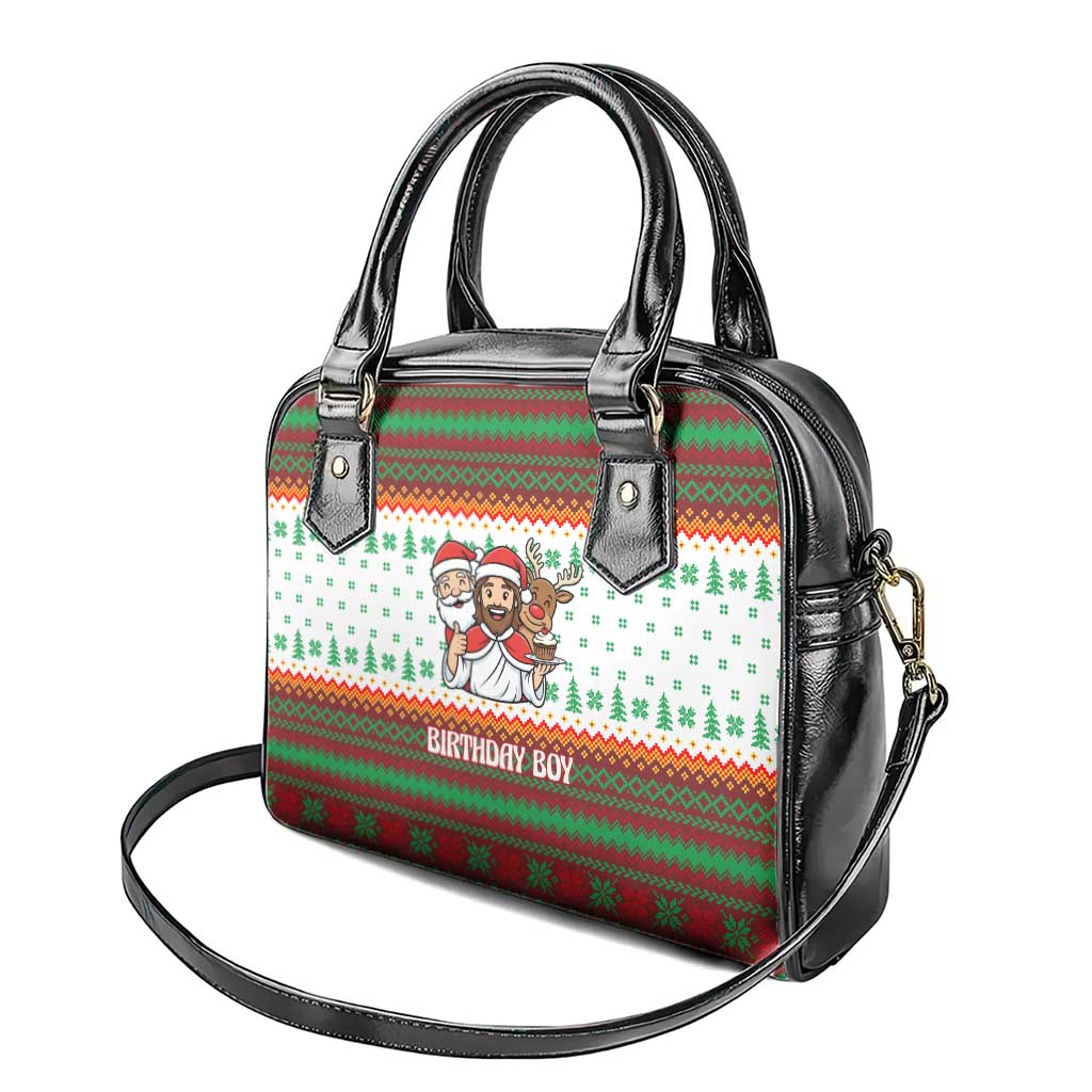 Christmas Jesus Birthday Boy Shoulder Handbag Xmas Holiday Patterns - Wonder Print Shop