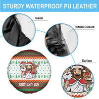 Christmas Jesus Birthday Boy Spare Tire Cover Xmas Holiday Patterns - Wonder Print Shop
