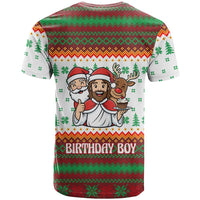Christmas Jesus Birthday Boy T Shirt Xmas Holiday Patterns - Wonder Print Shop