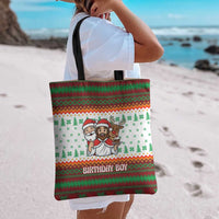 Christmas Jesus Birthday Boy Tote Bag Xmas Holiday Patterns - Wonder Print Shop