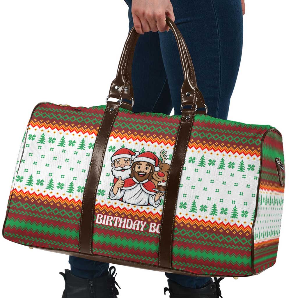 Christmas Jesus Birthday Boy Travel Bag Xmas Holiday Patterns - Wonder Print Shop