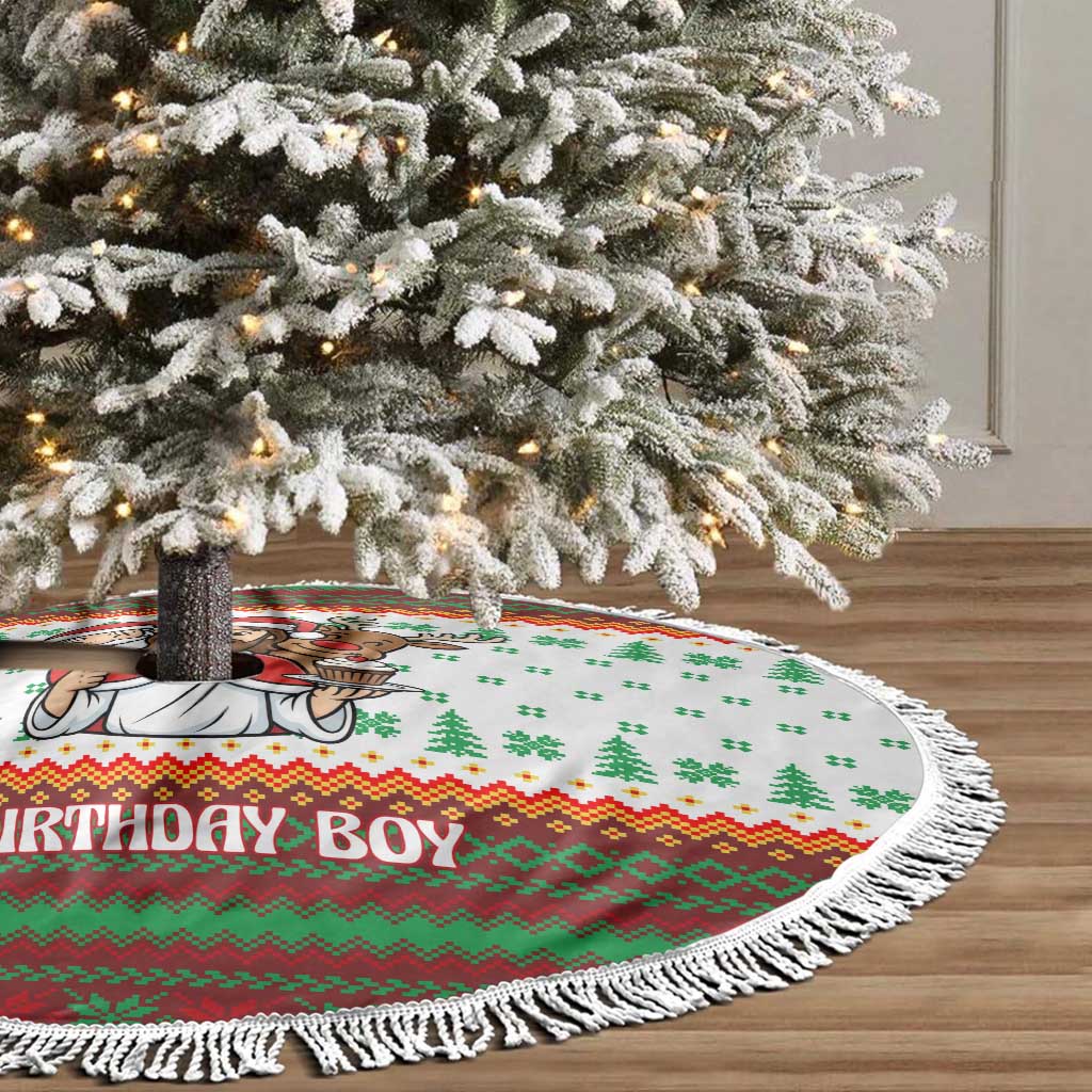Christmas Jesus Birthday Boy Tree Skirt Xmas Holiday Patterns - Wonder Print Shop